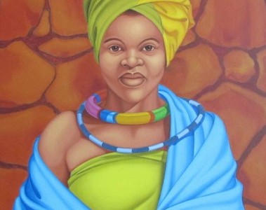 Peter Sibanda - Woman with pot
